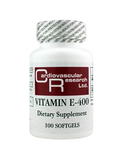 [BRSWKEY7BEEBSYD6] Cardiovascular Research Vitamin E-400, White, 100 Count