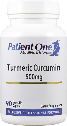 [BRSWGEDYA4BBMCA7] Patient One Turmeric Curcumin 500 mg | Supplement to Support Healthy Inflammatory Response and More* | with Black Pepper Extract | 90 Capsules