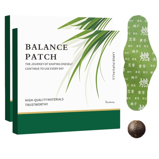 [BRSRGBQFBEMA2ELL] Japanese Herbal Balance Patch, Mugwort Belly Patch for Waist & Abdomen, Plant-Based Ingredients, Comfortable Adhesive Design, Easy Topical Use (2Box (10patches))