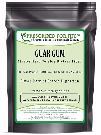 [BRSWYZT4O4GW2HTB] Prescribed For Life Guar Gum Powder | Natural Dietary Soluble Fiber - 200 Mesh (12oz / 340g)