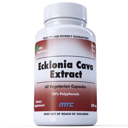 [BRSRYZL6BYPGCETB] Ecklonia Cava Extract 300 mg, 90% Polyphenols, 60 Vegetarian Caps, Wellness Support