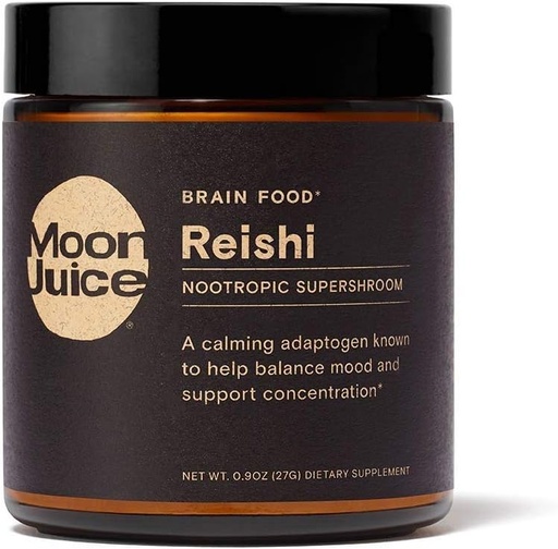 [BRSWGEIODEFA4HY3] Reishi por Moon Juice - Orgánica Reishi Mushroom Powder Extract (700mg 1,3 y 1,6 Beta-Glucans por Serving) - Apoya Mood, Concentration &amp; Healthy Immune System - Vegan, Non-GMO (1.3oz)