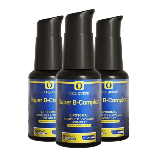 [BRSRABI6C4DWCD3J] Super B-Complex Liquid Vitamins, Liposomal Methyl Vitamin B, Milk Thistle, Folate, B1 Thiamin, B2 Riboflavin, B3, B5, B6, Biotin, B12 - Detox, Immune, Liver, Energy Support, 1.7 Fl Oz (3)