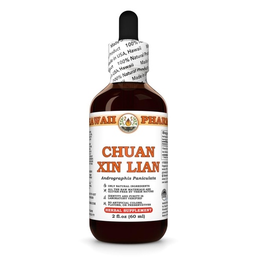 [BRSRAAAFPIHQIHT4] Chuan Xin Lian (Andrographis Paniculata) Dry Herb Tincture, Made in Hawaii, All Natural, Vegan, Pure Liquid Extract - 2 fl.oz