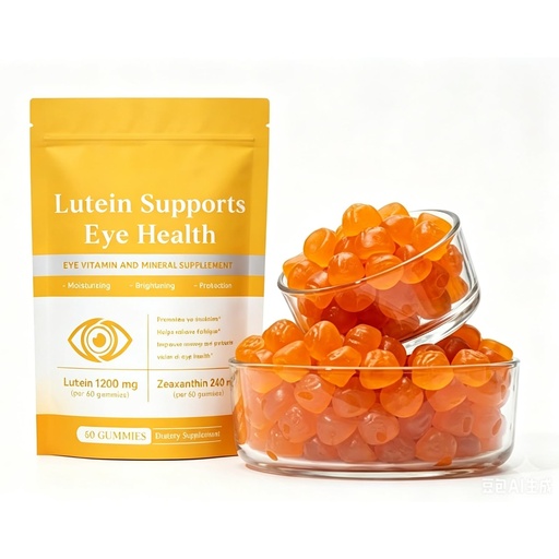 [BRSRGFQPCEBGGFIY] Lutein & Zeaxanthin Gummies - Supplement with Lutein and Zeaxanthin, Naturally Flavored Chewable Gummies, 60 Count