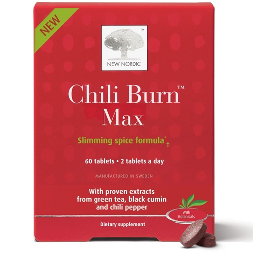 [BRSWI2YIDIEGACDO] New Nordic Chili Burn Max, Natural Slimming & Weight Loss Formula Supplement, 60 Count (Pack of 1)