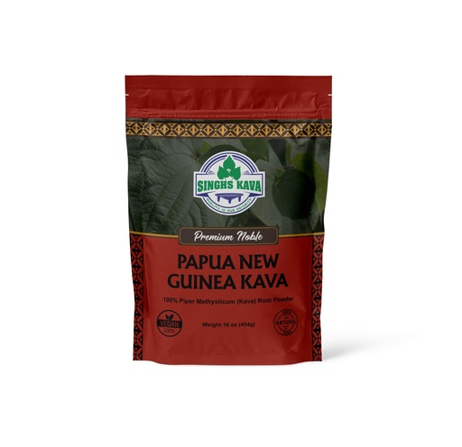 [BRSROZ35BUHRECDJ] SINGHS Premium Quality Traditional Grind Noble Kava Roots. (Papua New Guinea, 4oz)