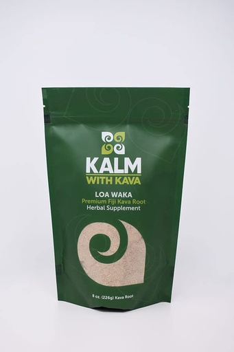 [BRSRMYIBBUIWEYLL] KALM with Kava Loa Waka Traditional Grind (8 oz.)