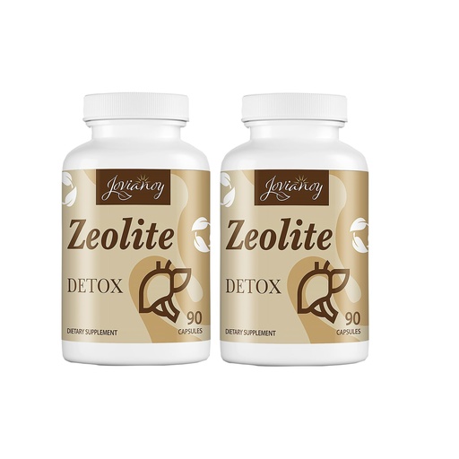 [BRSRAEIHCIAWCH3D] Jovianoy Zeolite Detox Capsules, Organic Activated Charcoal, Bentonite Clay, 1-2 µm Clinoptilolite, Maximum Absorption, Gut Liver Detox Cleanse Full Body for Women Men, 180 Capsules