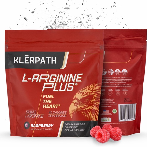 [BRSROBI5DN7AEYIV] L-Arginine Plus & L-Citrulline Pre Workout Powder - Nitric Oxide Booster for Energy, Endurance & Circulation - Amino Acid Pre Workout Supplement for Men & Women - Raspberry Flavor 13.4 oz, 25 Servings