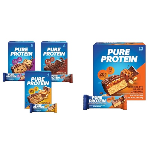 [BRSROBQCCFYGOAL2] Pure Protein Bars, High Protein, Nutritious Snacks to Support Energy & Bars, High Protein, Nutritious Snacks to Support Energy, Low Sugar, Gluten Free
