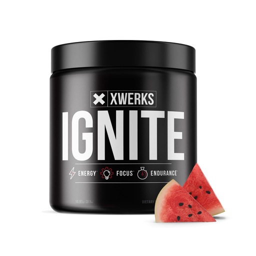 [BRSWGBI7OUHRGFA7] Xwerks Ignite Pre Workout Powder for Men and Women, Natural Preworkout Energy Drink Powder, Gluten Free Keto Formula for Endurance Stamina and Workout Focus, 150 mg Caffeine, 30 Servings, Watermelon