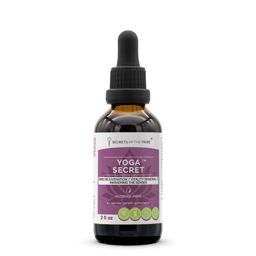 [BRSRMZQFDEDWGFAU] Secrets of the Tribe Yoga Secret Alcohol-Free Extract, High-Potency Herbal Drops, Tincture Made from Ashwagandha, Brahmi, Holy Basil, Gotu Kola, Chamomile. Mind Rejuvenation/Vitality Renewal 2 oz