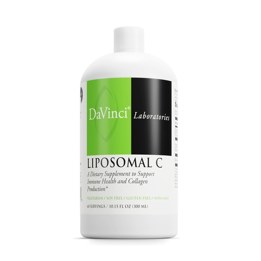 [BRSWIGAQOAMAOG3C] DAVINCI Labs Liposomal C - Collagen Production, Oxidative Stress & Immune Health Support - Liposomal Delivery System - Gluten Free, Vegetarian - 10.15 oz (60 Servings)