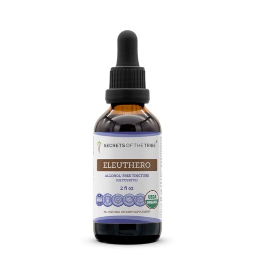 [BRSROGQHORYG2YLL] Secrets of the Tribe Eleuthero USDA Organic | Alcohol-Free Extract, High-Potency Herbal Drops | Made from 100% Certified Organic Eleutherococcus Senticosus, Siberian Ginseng Dried Root (2 oz)
