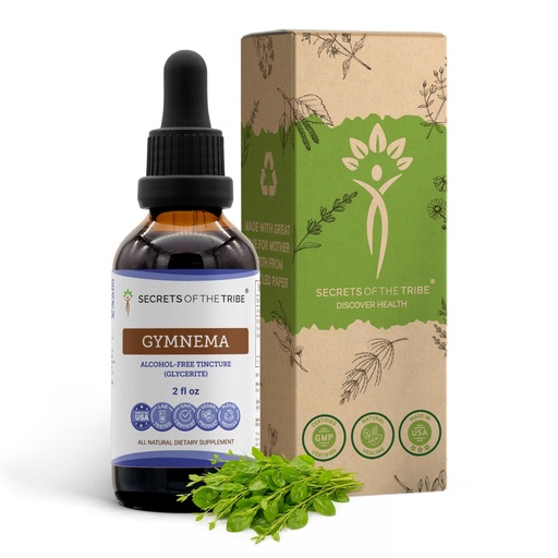 [BRSWGY33OAARSDT5] Secrets of the Tribe Gymnema Leaf | Alcohol-Free Liquid Extract for Digestive&Antioxidant Support | Gymnema Sylvestre Dried Leaf, Ayurvedic Vegan Drops (2 fl oz)