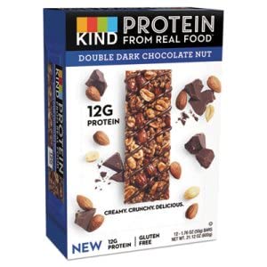 [BRSWYZTQBV6AYEQU] Kind Double Dark Chocolate Protein Bar, Non GMO, Gluten Free, 1.76 Ounces (Pack of 12)