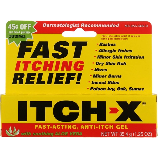 [BRSWKGYIBMIAGFY5] ITCH-X Anti-Itch Gel 1.25 oz (Pack of 2)