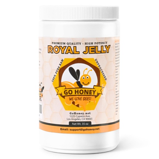 [BRSRMHTQDMHGADLF] Royal Jelly Organic - 100% Pure & Raw Royal Jelly - 35 oz, Plastic Jar