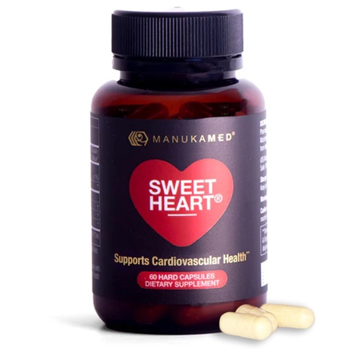 [BRSRAHQKO57BS3DF] Sweetheart Natural Cholesterol Support Supplement - Manuka Honey Modified Royal Jelly Peptides - 60 Capsules, New Zealand Manuka Honey