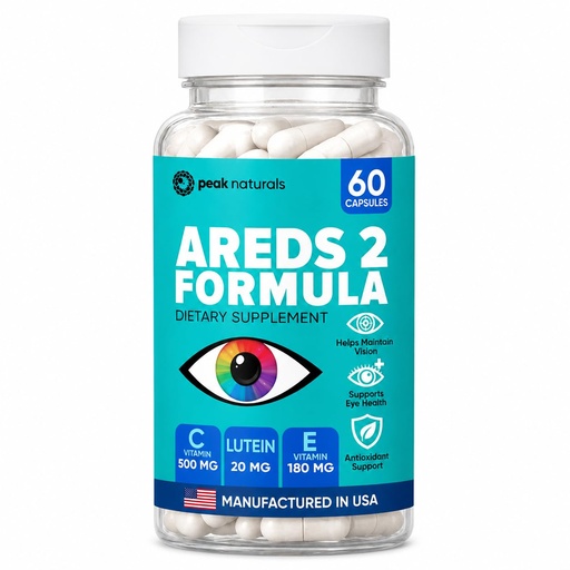 [BRSRGBIRB4OQ2CL3] AREDS 2 Eye Vitamins - Eye Health Supplements with Zinc, Lutein & Zeaxanthin, Blue Light Protection, Daily Vision Support for Adults, Supports Macular Pigment, 60 Capsules