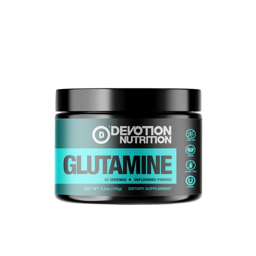 [BRSRGAYKCB6AK2Q3] Devotion Nutrition Pure L-Glutamine Powder – 5 g per Serving, 30 Servings, Unflavored, Amino Acid Supplement for Recovery, Gut & Immune Support – Vegan, Gluten-Free, Non-GMO, Kosher, Made in USA