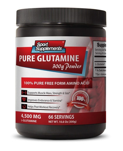 [BRSWG2QECEBAKH3J] Wellness and Fitness - Pure GLUTAMINE Powder 4,500MG - l-glutamine Seeking Health - 1 Bottle (300g)