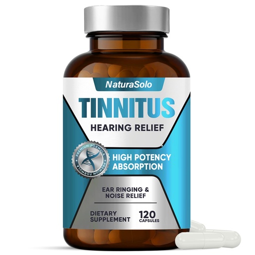 [BRSRYZDQOEIBQYDK] Tinnitus Relief for Ringing Ears, 120 Capsule Natural Tinnitus Relief Capsule for Relieve Ear Ringing & Reduce Ear Noise, Improve Sleep, Focus & Hearing Comfort