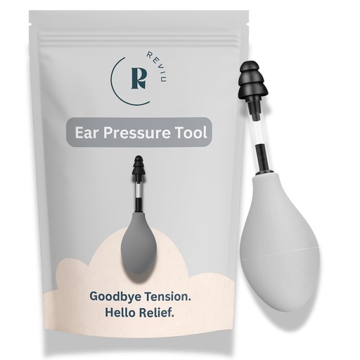 [BRSREFI7DJYWCEY6] Ear Pressure Relief Device – Headache Relief, Tinnitus & Sinus Congestion Relief, Drug-Free, Easy-to-Use, Portable Ear Pressure Unblocking for Clearer Hearing & Reduced Ringing (Grey)