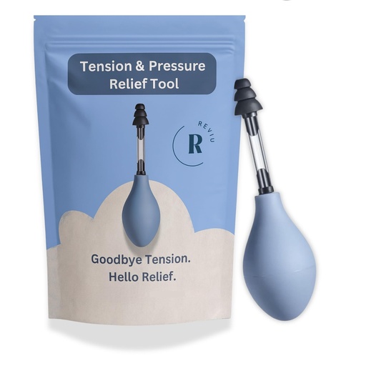 [BRSREFIQBMFRGAY3] Ear Pressure Relief Device – Headache Relief, Tinnitus & Sinus Congestion Relief, Drug-Free, Easy-to-Use, Portable Ear Pressure Unblocking for Clearer Hearing & Reduced Ringing (Blue)