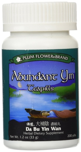 [BRSWIZQTBN7WIET6] Plum Flower - Abundant Yin Teapills (Da Bu Yin Wan), 200 Pills