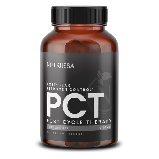 [BRSW2BL5OICRA2T4] Nutriissa PCT – Post Cycle Support & Testosterone Booster for Men – Tongkat Ali 200:1 & Fadogia Agrestis – Estrogen Balance & Hormone Support – Vegan Capsules – 180 Count