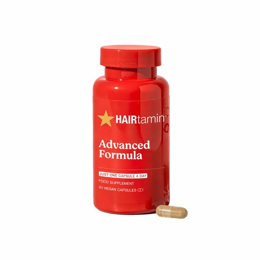 [BRSWKFIOCV5BO2DY] HAIRtamin Advanced Formula Hair Growth Supplement for Women & Men, Supports Stronger, Longer, Visibly Thicker Hair, with 5000 mcg Biotin, Vitamins & Antioxidants, 100% Vegan – 1 Month Supply