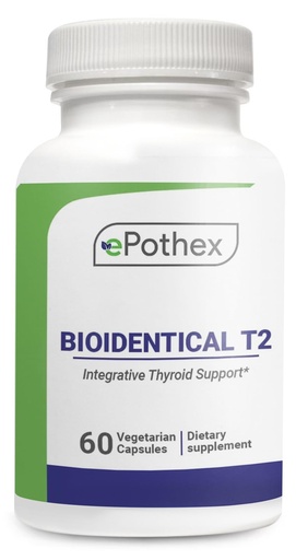 [BRSREYL2BYCRU2QZ] EPOTHEX Bioidentical T2 - Integrative Thyroid Support - Promotes Metabolism & Energy - Non-GMO, Clean Formula - 60 Capsules (2 mo Supply)