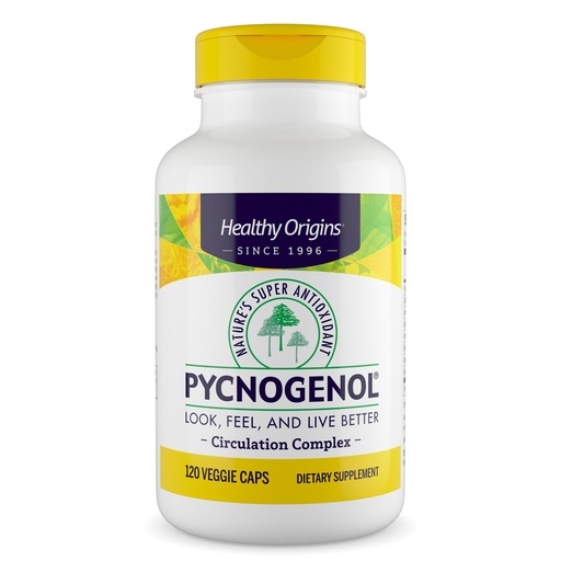 [BRSWIYQACEBRY2Y7] Healthy Origins Pycnogenol® Circulation Complex | Healthy Circulation & Vein Support | Pycnogenol®, Grape Seed, Beet Root, Diosmin, Hesperidin & Bioperine® | Antioxidant Support (120 Count)