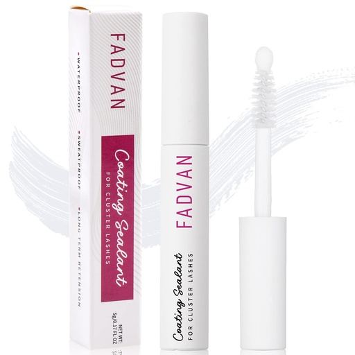 [BRSRMCYEDMPBQADK] FADVAN Lash Sealant for Eyelash Extensions Overnighter Lash Sealer for DIY Coating Long-Lasting 2 Weeks (5ml, Clear)