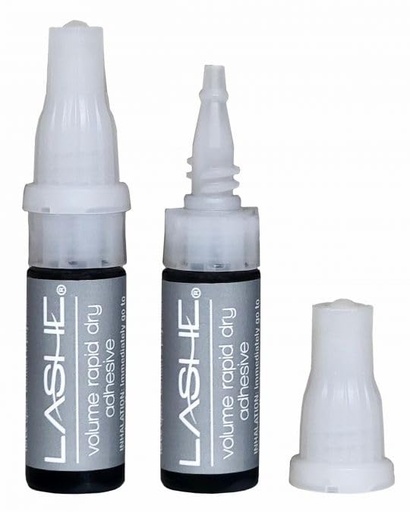 [BRSRGFQ3CUFGYDQU] LASHE Volume Rapid Dry Adhesive, Black, Eyelash Extension Glue, Professional Lash Extensions, Medical Grade, Fast Setting, Flexible Bond, 2 gm, Bottle