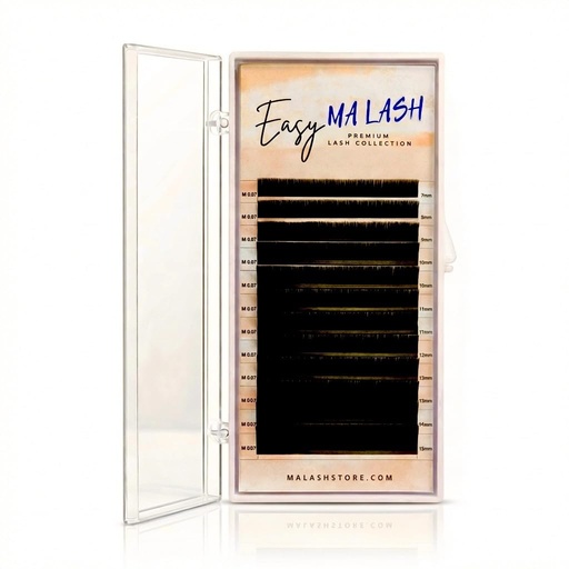 [BRSRAAQBOAHRY3I6] Easy Fan Professional Eyelash Extensions Black D 0.05, 7-15mm Mix - Self-Fanning Rapid Blooming Russian Volume Individual Lashes (D 0.05, 7-15 mm)