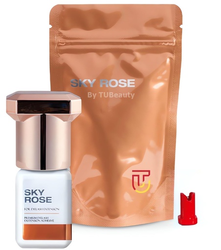[BRSWYCQOO4FRY3Q3] Sky Rose Glue Extremely Strong Eyelash Extension 5ml 2025 - Skillful and Fast Hand Professional Eyelash Extension Adhesive - 0.5s Fast Drying / 6-8 Weeks Long Retention time TUBeauty