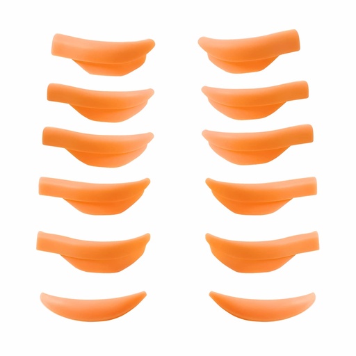 [BRSRMFQ3CUHR6DTF] Lash Lift Pads, Eyelash Lift Pad, 5 Sizes Perm Rods, DIY Lash Lifting at Home, Softer Perming Curler Rollers Fit Eyes & Glue Balm Very Well Reusable Silicone Shields (Orange L Curl-Lift up Rapidly)