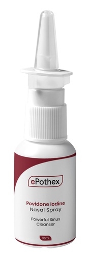 [BRSROYAHOABBQELG] EPOTHEX 1% Povidone Iodine Nasal Spray - Powerful Nasal Cleanser & Sinus Protection - Reduce Exposure to Airborne Contaminants - Travel Friendly - 30ml