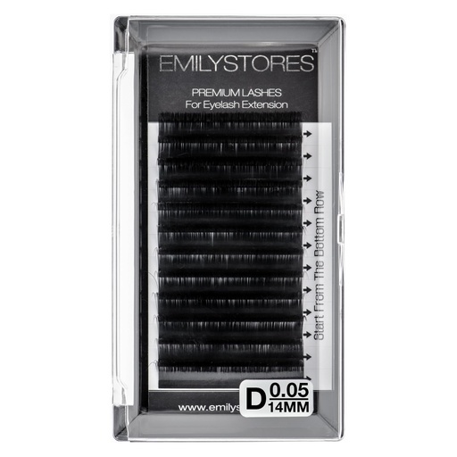 [BRSWGYYRCUCR6GY6] Eyelash Extension 0.05mm Thickness D Curl Length 14mm Individual Rapid Blooming Volume Eyelash For Easy Fan Lash Extensions, Flower Lashes, Self Fanning Eyelashes, (0.05,D,14mm)