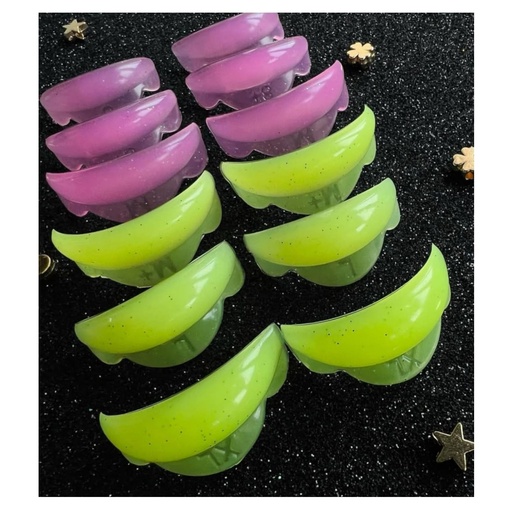 [BRSREYAQDJ5WA3AU] Lash Lift Shields C Curl 6 Size Lifting Pad Rapid Eyelash Shield Shiny Perm Rods Make Eyes Natural Curl Flexible Pads Extreme Rod 100 Use Lami Perming Roller Clear Lash Lifting (Pink+Yellow)