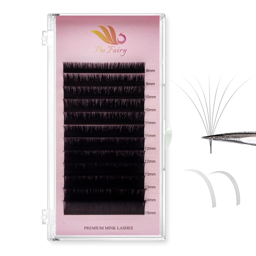 [BRSRAAIKPMBQAGT2] Easy Fan Lash Extension Rapid Blooming Volume Lashes Self Fanning Eyelashes Extension 03 05 07 Mixed 8-15mm B/C/C+/D/D+ Curl For Beginners Soft Professional Lash Supplies (0.03-C+-Mix)