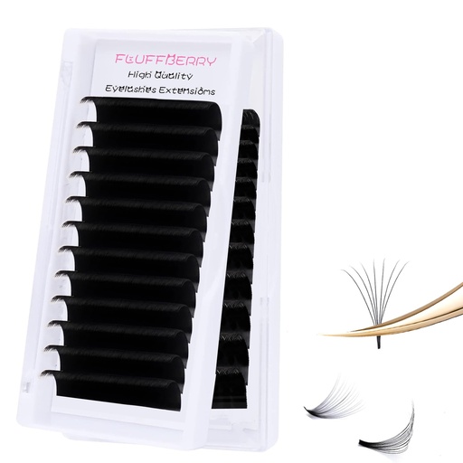[BRSROHD5AF5R43Q2] Easy Fan Lashes Eyelash Extensions Rapid Blooming C D DD Curl Volume Lash (0.07-D-16)