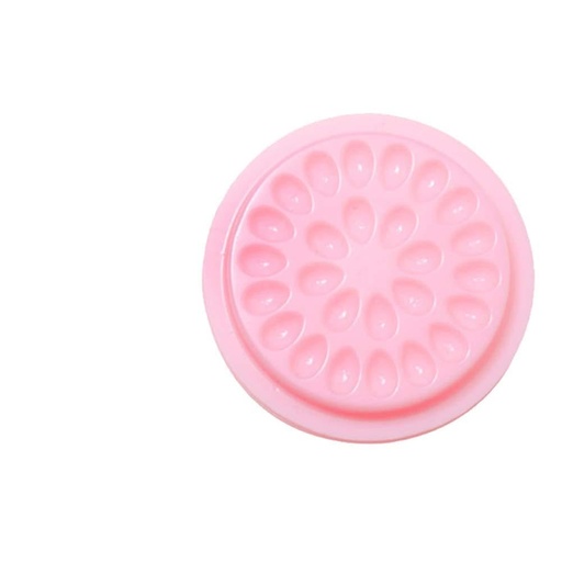 [BRSWY2YDDINB423O] AKOAK 50 Pcs/set False Eyelash Grafting Glue Tray Gasket, Plastic Flower-shaped Eyelash Gasket, Used for Nail Art or Tattoo Ink (Pink)