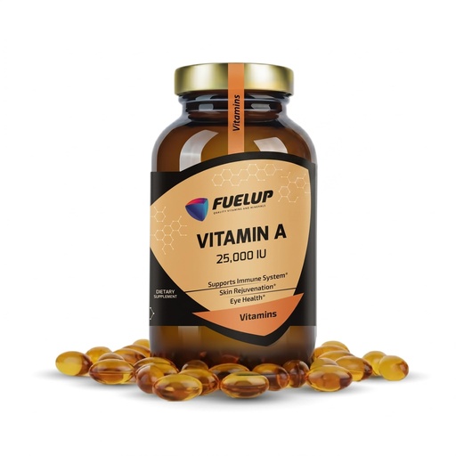 [BRSREHQFBEMWGCT7] Vitamin A 25000 IU – Retinyl Palmitate – 250 Softgels – 8 Month Supply – High Potency – Non-GMO – Fish Oil Base – Easy to Swallow – Free from Wheat Dairy Nuts Shellfish