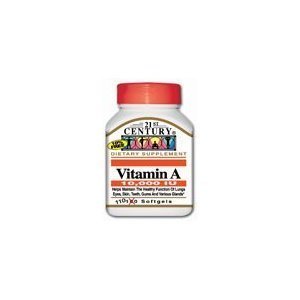 [BRSWIYICOQABS2LY] 21st Century, Vitamin A, 10,000 IU, 110 Softgels