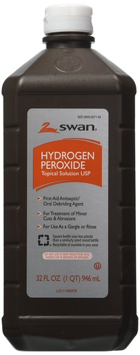 [BRSWIZQYOEHBCD32] Swan Hydrogen Peroxide Topical 32 Ounces Pack of 2