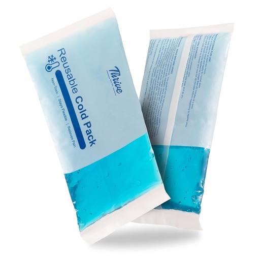 [BRSRGYIQOR5BMHTZ] Thrive Gel Ice Packs (2 Pack), Reusable Gel Packs for Icing Injuries, Pain Relief & Rehabilitation Cold Compress Ice Pack